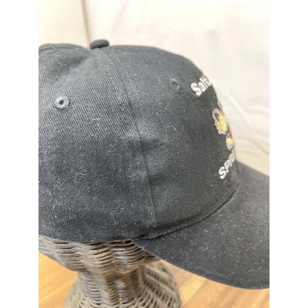 Salt‎ Dogg Hat Cap Spreaders Embroidered Black Adjustable Strap Back Baseball